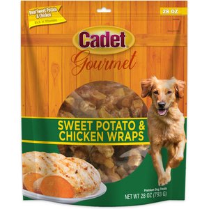 Cadet Gourmet Wrapped Treats Chicken & Sweet Potato Flavor Dog Treats, 28-oz
