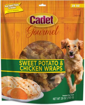 Show full view: Cadet Gourmet Wrapped Treats Chicken & Sweet Potato Flavor Dog Treats, 28-oz slide 9 of 12