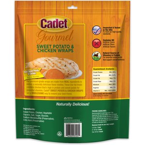 Cadet Gourmet Wrapped Treats Chicken & Sweet Potato Flavor Dog Treats, 28-oz