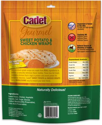 Show full view: Cadet Gourmet Wrapped Treats Chicken & Sweet Potato Flavor Dog Treats, 28-oz slide 10 of 12