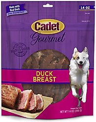 Cadet Gourmet Duck Breast Jerky Treats Duck Flavor Dog Treats, 14-oz pouch
