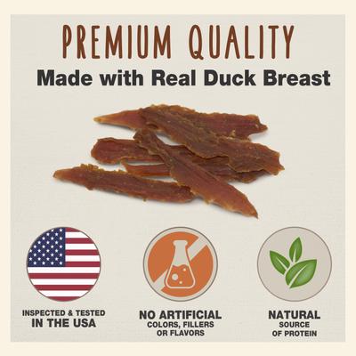 Show full view: Cadet Gourmet Duck Breast Jerky Treats Duck Flavor Dog Treats, 14-oz pouch slide 3 of 13