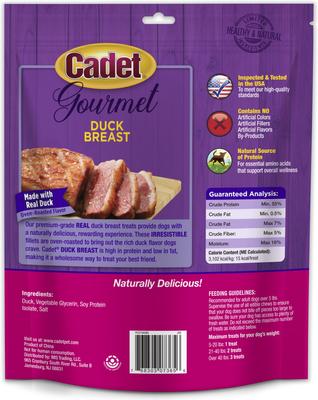 Show full view: Cadet Gourmet Duck Breast Jerky Treats Duck Flavor Dog Treats, 14-oz pouch slide 9 of 13