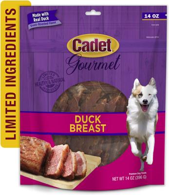 Show full view: Cadet Gourmet Duck Breast Jerky Treats Duck Flavor Dog Treats, 14-oz pouch slide 10 of 13