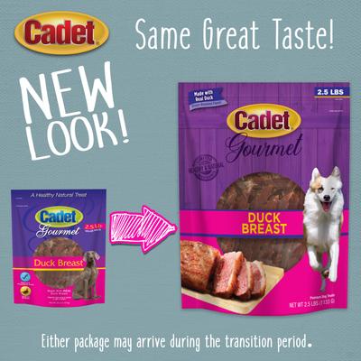 Show full view: Cadet Gourmet Duck Breast Jerky Treats Duck Flavor Dog Treats, 40-oz pouch slide 7 of 13