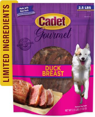 Show full view: Cadet Gourmet Duck Breast Jerky Treats Duck Flavor Dog Treats, 40-oz pouch slide 9 of 13