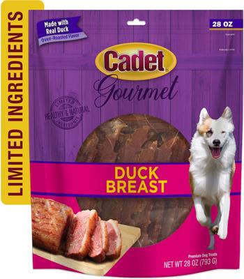 Show full view: Cadet Gourmet Duck Breast Jerky Treats Duck Flavor Dog Treats, 28-oz pouch slide 8 of 13