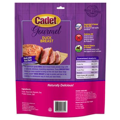 Show full view: Cadet Gourmet Duck Breast Jerky Treats Duck Flavor Dog Treats, 28-oz pouch slide 10 of 13