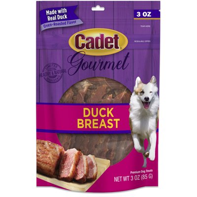 Cadet Cadet Gourmet Duck Breast Jerky Treats Duck Flavor Dog Treats, 3-oz pouch