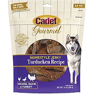 Cadet Gourmet Jerky Treats Turducken Flavor Dog Treats, 14-oz bag