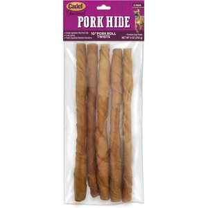 Cadet Gourmet Pork Roll Twists Dog Chews, 10-in, 5 count