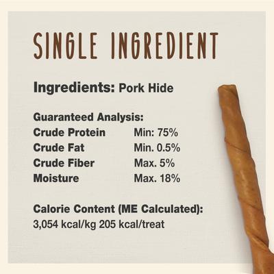 Show full view: Cadet Gourmet Pork Roll Twists Dog Chews, 10-in, 5 count slide 4 of 9