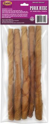 Show full view: Cadet Gourmet Pork Roll Twists Dog Chews, 10-in, 5 count slide 8 of 9
