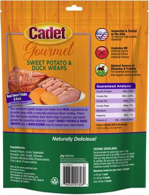 Show full view: Cadet Gourmet Wrapped Treats Duck & Sweet Potato Flavor Dog Treats, 14-oz slide 9 of 12