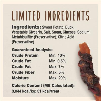 Show full view: Cadet Gourmet Wrapped Treats Duck & Sweet Potato Flavor Dog Treats, 28-oz slide 6 of 12