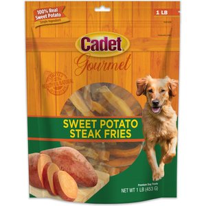 Cadet Gourmet Sweet Potato Fries Dog Treats, 1-lb