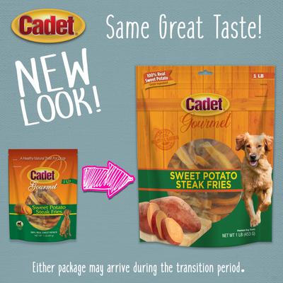 Show full view: Cadet Gourmet Sweet Potato Fries Sweet Potato Flavor Dog Treats, 1-lb slide 7 of 12