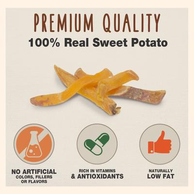 Show full view: Cadet Gourmet Sweet Potato Fries Sweet Potato Flavor Dog Treats, 2-lb slide 3 of 12