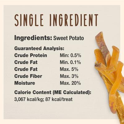 Show full view: Cadet Gourmet Sweet Potato Fries Sweet Potato Flavor Dog Treats, 2-lb slide 4 of 12