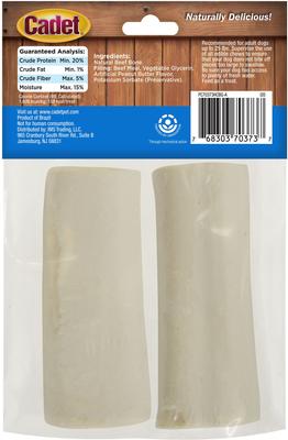 Show full view: Cadet Junior Stuffed Shin Bones Peanut Butter Flavor Dog Bones, Mini, 2 count slide 7 of 9