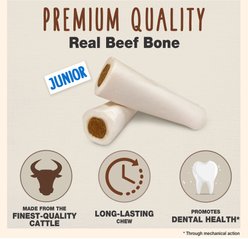 Cadet Junior Stuffed Shin Peanut Butter Bones Dog Treats, Petite, 2 count slide 2 of 7
