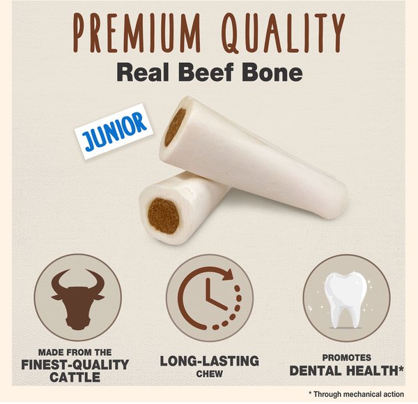 Cadet Junior Stuffed Shin Bones Peanut Butter Flavor Dog Bones
