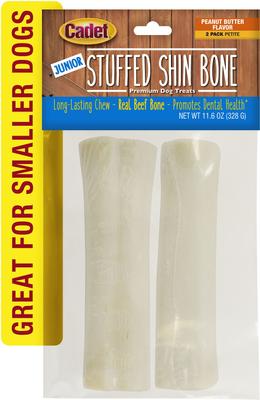 Show full view: Cadet Junior Stuffed Shin Bones Peanut Butter Flavor Dog Bones Petite, 2 count slide 8 of 8