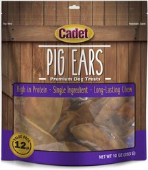 Cadet Pig Ears Dog Chews, 12 count