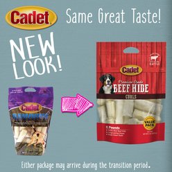 Cadet Premium Beef Hide Curls Beef Flavor Dog Chews, 5-lb bag slide 2 of 8