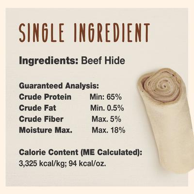 Show full view: Cadet Premium Beef Hide Curls Beef Flavor Dog Chews, 5-lb bag slide 5 of 10