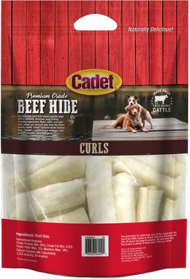 Show full view: Cadet Premium Beef Hide Curls Beef Flavor Dog Chews, 5-lb bag slide 8 of 10