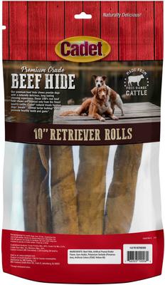 Show full view: Cadet Premium Retriever Rolls Peanut Butter Flavor Dog Chew, 4 count slide 9 of 11
