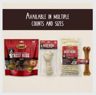 Show full view: Cadet Premium Retriever Rolls Peanut Butter Flavor Dog Chew, 4 count slide 10 of 11
