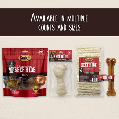 Show full view: Cadet Premium Beef Hide Twist Sticks Beef Flavor Dog Chews, 5-in, 100 count slide 6 of 11