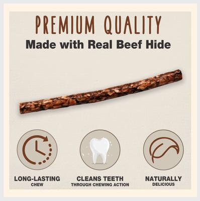 Show full view: Cadet Premium Beef Hide Chicken Flavor Munchy Stix Dog Chews, 100 count slide 7 of 10