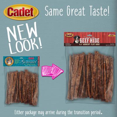 Show full view: Cadet Premium Beef Hide Beef Flavor Munchy Stix Dog Chews, 6.5-in, 50 count slide 3 of 8
