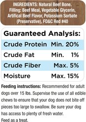 Cadet Stuffed Shin Bones Beef Flavor Dog Bones, Small slide 2 of 9