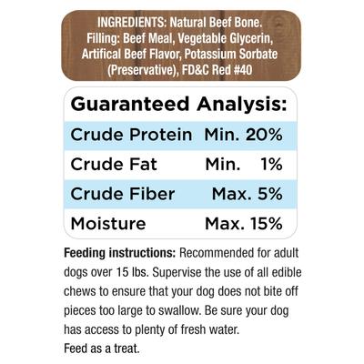 Show full view: Cadet Stuffed Shin Bones Beef Flavor Dog Bones, Small slide 10 of 11