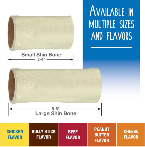 Show full view: Cadet Stuffed Shin Beef Flavor Dog Bone, Small slide 5 of 11