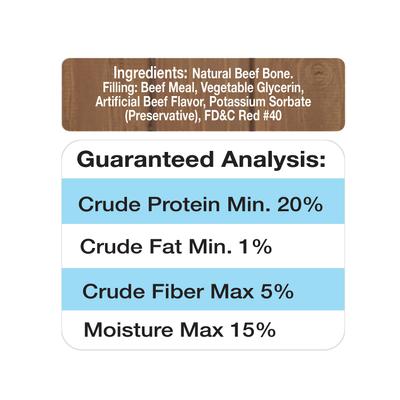 Show full view: Cadet Stuffed Shin Bones Beef Flavor Dog Bones, Large slide 7 of 11