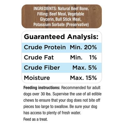 Show full view: Cadet Stuffed Shin Bones Bully Stick Flavor Dog Bones slide 9 of 11