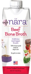 Cafe Nara Beef Broth Grain-Free Dog & Cat Wet Food Topper, 1.1-lb bottle