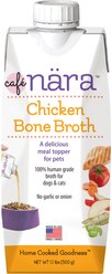 Cafe Nara Chicken Broth Grain-Free Dog & Cat Wet Food Topper, 1.1-lb bottle