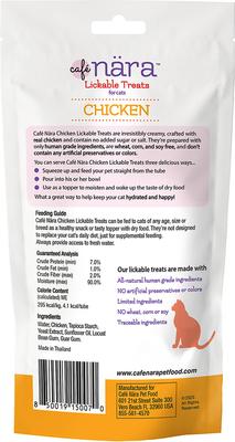 Show full view: Cafe Nara Chicken Flavored Lickable Cat Treats, 2-oz bag, 4 count slide 3 of 4