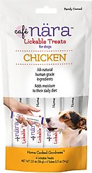 Cafe Nara Chicken Flavored Lickable Dog Treats, 2-oz bag, 4 count