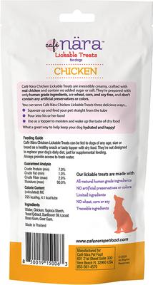 Show full view: Cafe Nara Chicken Flavored Lickable Dog Treats, 2-oz bag, 4 count slide 3 of 5