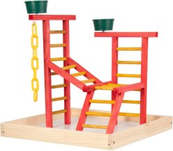 Caitec 18-in Bird Playland with Cups Bird Perch