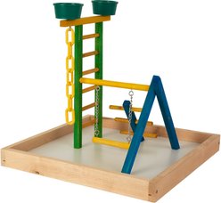 Caitec 18-in Junior Playground with Cups Bird Perch