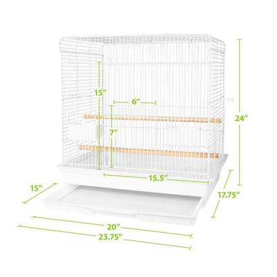 Show full view: Caitec 2418S Starter Kit Bird Cage, White slide 4 of 5