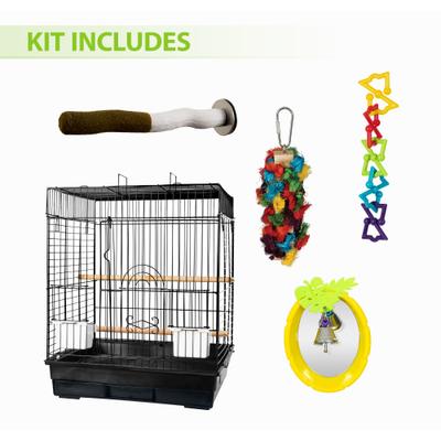 Show full view: Caitec 448S Fun Kit Bird Cage, Black slide 3 of 6